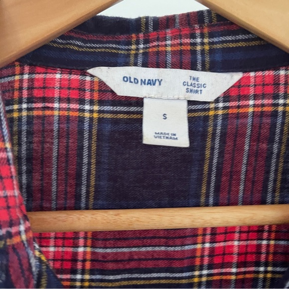 Old Navy Plaid Shirt - Red and Blue - Picture 3 of 3